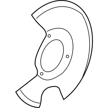 GM 25811781 Shield, Front Brake