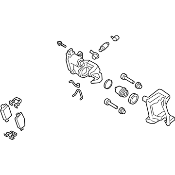 Kia 58230D2710 Rear Wheel Brake Assembly