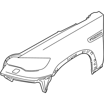 BMW 51-65-7-238-599 M Side Panel, Primed, Front Left