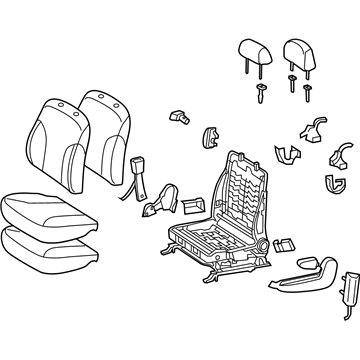 Toyota 71200-5CJ20-B2 Seat Assembly