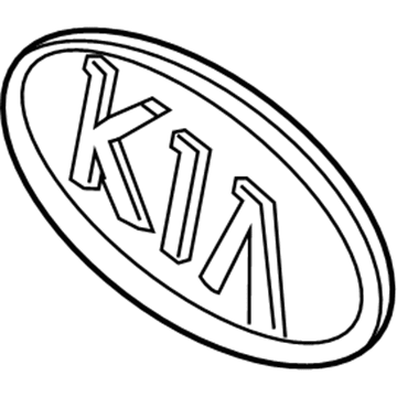 Kia 863534D700 Kia Sub-Logo Assembly