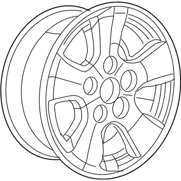 Mopar ZR76PAKAA Aluminum Wheel