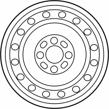 Nissan 40300-CJ107 Wheel Assy-Disk