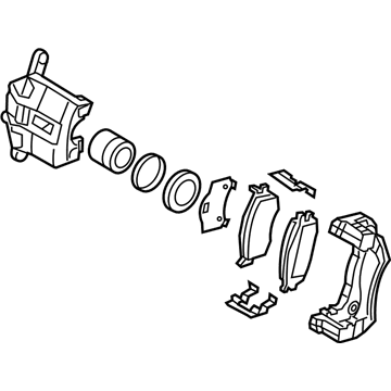 Kia 581301G000 Front Brake Assembly, Right