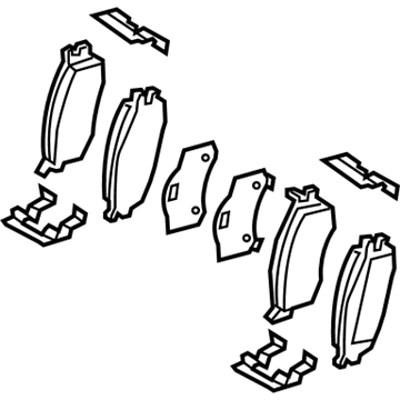 Hyundai 58101-1GA00 Front Disc Brake Pad Kit