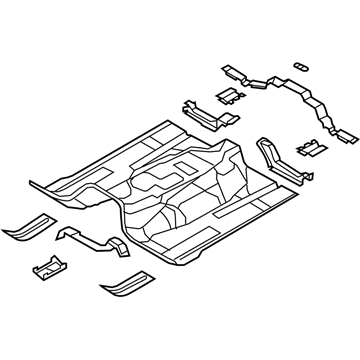 Mopar 55396987AL Pan-Front Floor