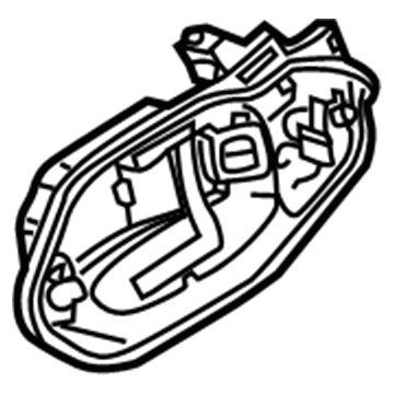 BMW 51-21-7-199-555 Carrier, Outside Door Handle, Left
