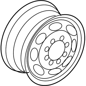 Ford F8UZ-1015-CA Wheel, Steel