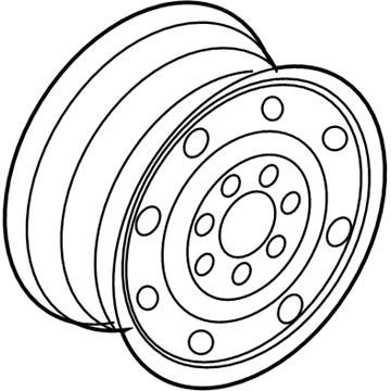 Ford 4C2Z-1007-AB Wheel, Alloy