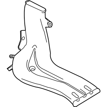 BMW 64-22-8-252-449 Heater Duct Rear Left