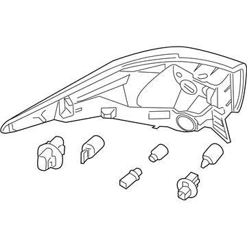 Nissan 26555-9PF0A Combination Lamp Assy-Rear, LH