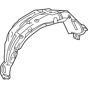 Lexus 65638-78010 Liner, Rear Wheel Housing