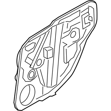 Hyundai 83481-S8000 Rear Right-Hand Door Module Panel Assembly