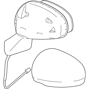 Toyota 87910-0T010-A0 Mirror Assembly