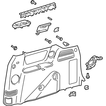 Toyota 62520-08140-B0 Trim Panel Assembly