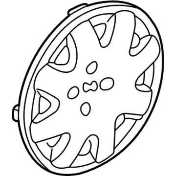 Honda 44733-SR1-A60 Trim, Wheel (14X5J)