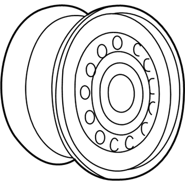 Honda 42700-SR4-922 Disk, Wheel (13X5J) (Silver) (Kanai)