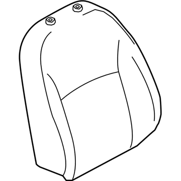 Nissan 87620-5RL2A Trim Assy-Back, Front Seat
