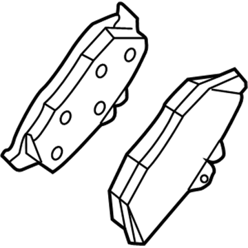 Ford 3R3Z-2200-AA Rear Pads