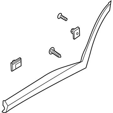 Hyundai 87732-S8100 GARNISH Assembly-RR Dr Side, RH