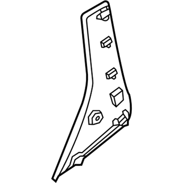 Hyundai 83280-S8000 GARNISH Assembly-RR Dr RR Frame, RH