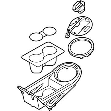 Kia 846503WBA0GA7 Cover Assembly-Console U