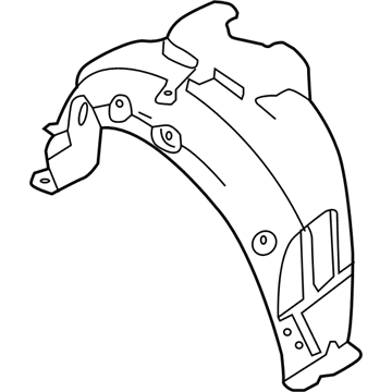 Nissan 76749-4RA0A Protector-Rear Wheel House, LH