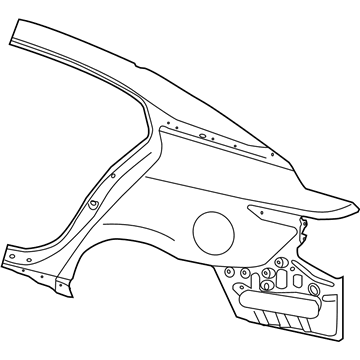 Nissan 78113-9DJ0A Fender-Rear, LH