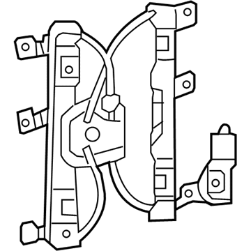 Ford 6L2Z-7823201-BA Regulator Assembly