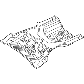 Hyundai 65511-38101 Panel-Rear Floor