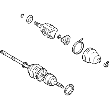 Lexus 43420-50012 Shaft Assembly, Front Drive