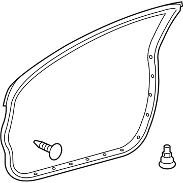 Toyota 67862-74010 Door Weatherstrip