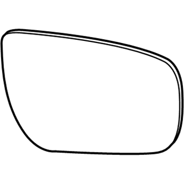 Nissan 96366-3YM4A Glass - Mirror, LH