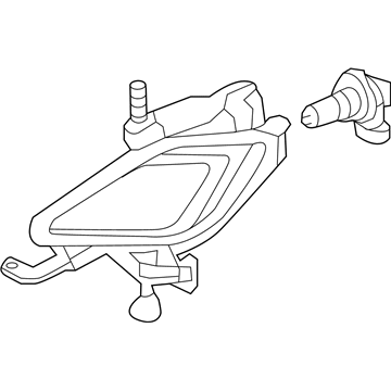 Hyundai 92202-3X000 Front Passenger Side Fog Light Assembly