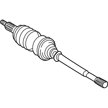 Toyota 43470-09A33 Shaft Assembly, Front Drive Outboard Joint, Left