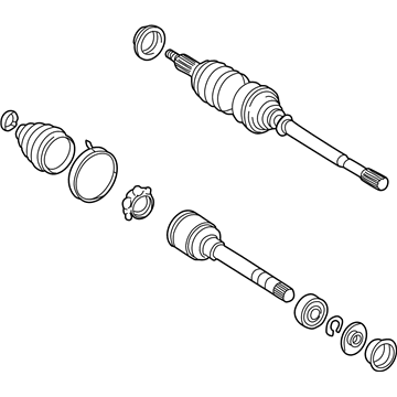 Toyota 43420-06320 Shaft Assembly, Front Drive, Left