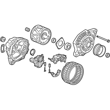 Honda 31100-RSH-004 Alternator Assembly (Ahga69) (Mitsubishi)