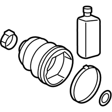 Kia 49542A7180 Boot Kit-Front Axle Differential