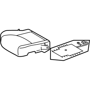 Lexus 71072-6A100-A0 Front Seat Cushion Cover, Left (For Separate Type)
