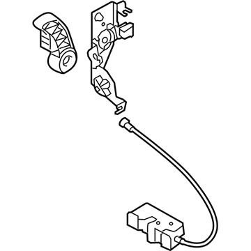 Ford 9T1Z-61431A03-D Lower Latch