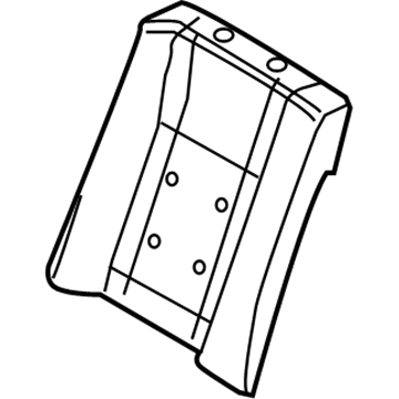 BMW 52-20-7-007-266 Right Backrest Upholstery