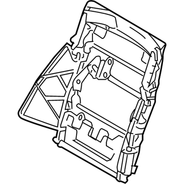 BMW 52-20-7-070-485 Backrest Frame, Left