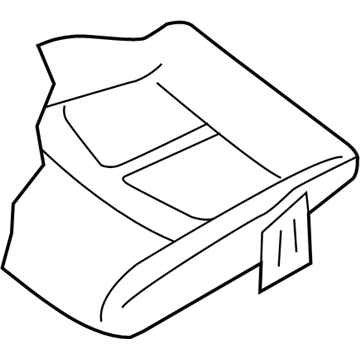Nissan 87320-5SA2C Trim Assy-Cushion, Front Seat RH