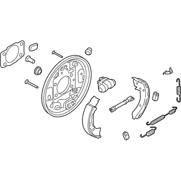 Hyundai 58360-F3000 Brake Assembly-Rear, RH