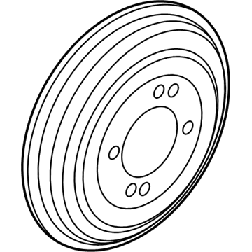 Hyundai 58411-3X000 Drum-Rear Brake