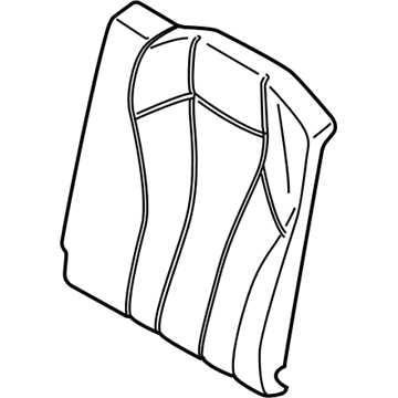 BMW 52-20-7-444-767 FOAM PAD, BACKREST, REAR LEF