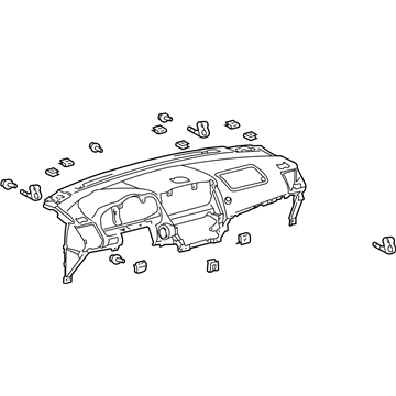 Lexus 55401-48050-E0 Pad Sub-Assy, Instrument Panel Safety