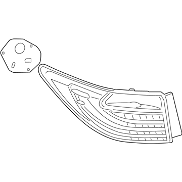 Lexus 81551-33740 Lens & Body, Rear Combination Lamp