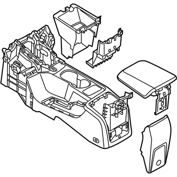Ford CV6Z-58045A36-JB Center Console