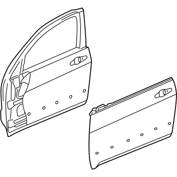 Acura 67010-TK4-A90ZZ Panel, Right Front Door (Dot)